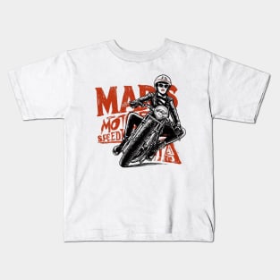 Mars Motor Speedway (2) Kids T-Shirt